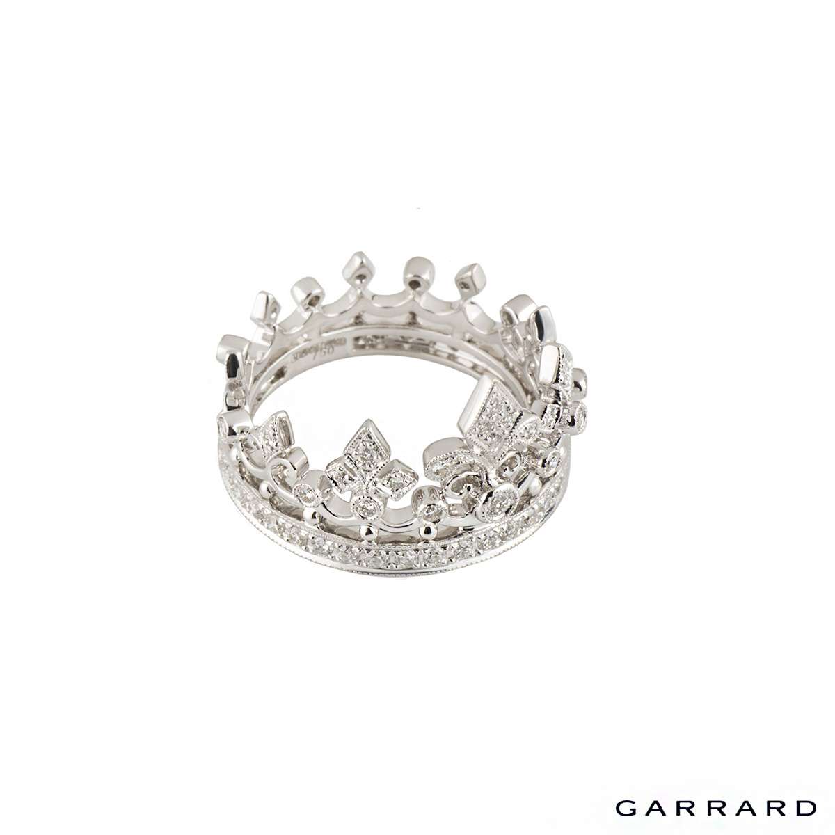 Garrard Crown Diamond Ring | Rich Diamonds